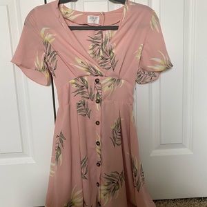 Sienna sky pink floral dress